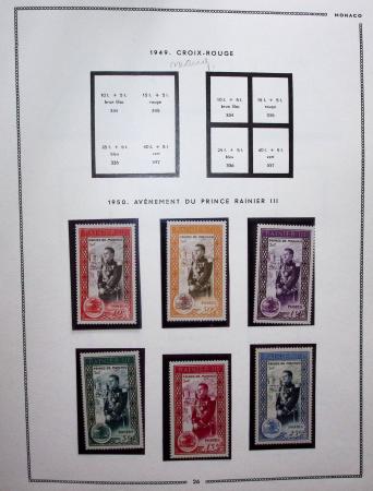 1885-1992, Deux collections de timbres neufs de Monaco,