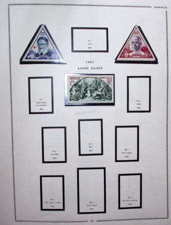 1885-1992, Deux collections de timbres neufs de Monaco,