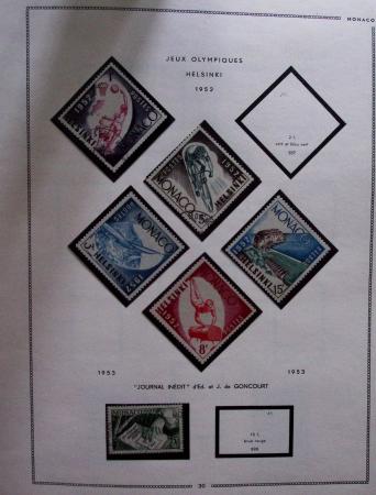 1885-1992, Deux collections de timbres neufs de Monaco,