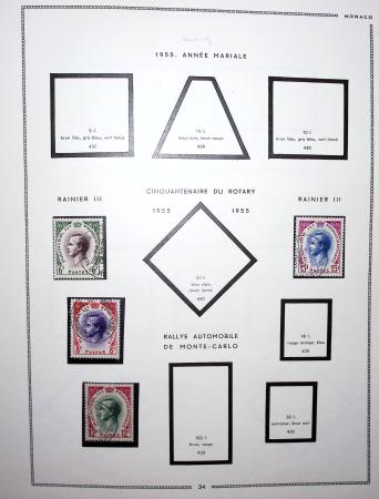 1885-1992, Deux collections de timbres neufs de Monaco,