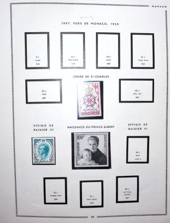 1885-1992, Deux collections de timbres neufs de Monaco,