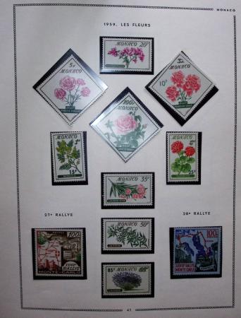 1885-1992, Deux collections de timbres neufs de Monaco,