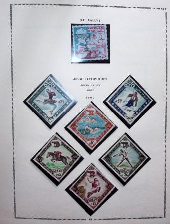 1885-1992, Deux collections de timbres neufs de Monaco,