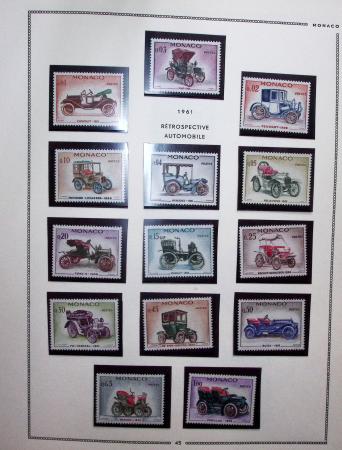 1885-1992, Deux collections de timbres neufs de Monaco,