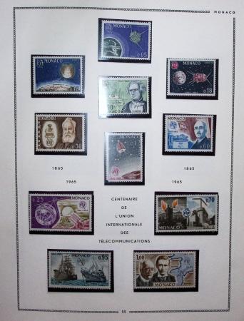 1885-1992, Deux collections de timbres neufs de Monaco,