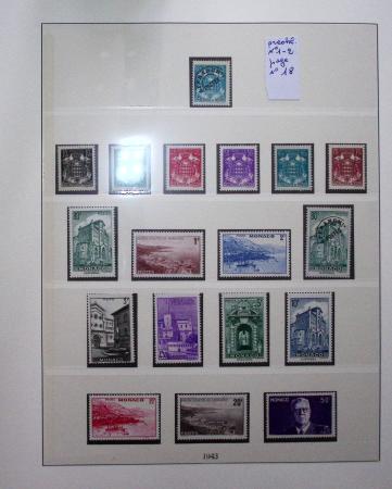 1885-1992, Deux collections de timbres neufs de Monaco,