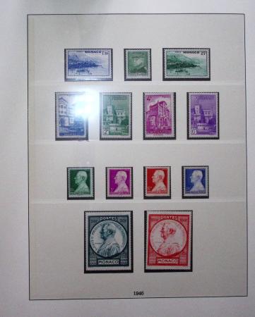 1885-1992, Deux collections de timbres neufs de Monaco,