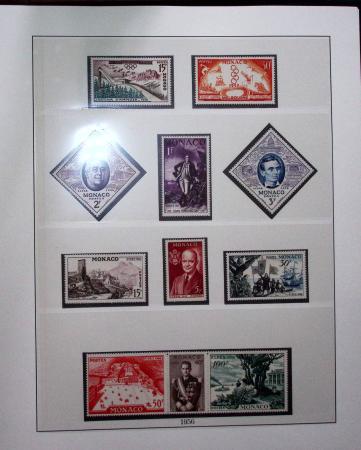 1885-1992, Deux collections de timbres neufs de Monaco,