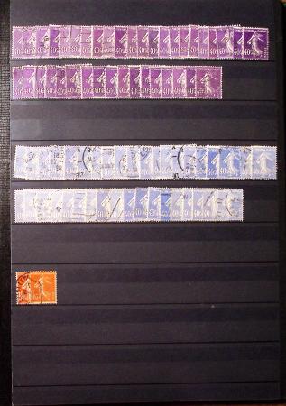 1849-1930, Très joli lot d'oblitérés de France, avec