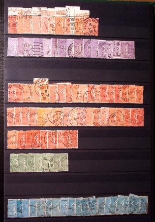 1849-1930, Très joli lot d'oblitérés de France, avec