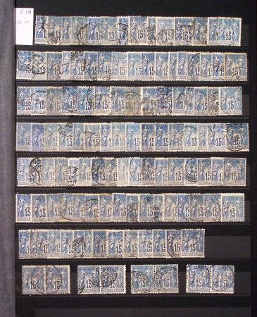 1849-1930, Très joli lot d'oblitérés de France, avec