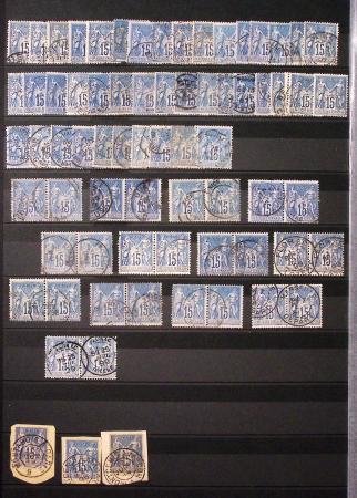 1849-1930, Très joli lot d'oblitérés de France, avec
