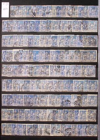 1849-1930, Très joli lot d'oblitérés de France, avec
