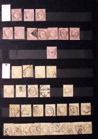 1849-1930, Très joli lot d'oblitérés de France, avec