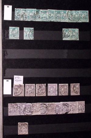 1849-1930, Très joli lot d'oblitérés de France, avec