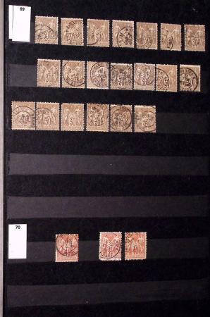 1849-1930, Très joli lot d'oblitérés de France, avec