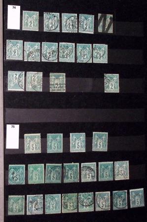 1849-1930, Très joli lot d'oblitérés de France, avec
