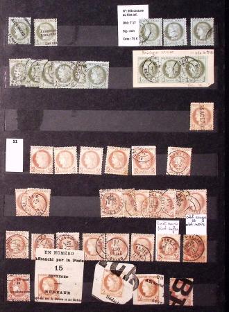 1849-1930, Très joli lot d'oblitérés de France, avec