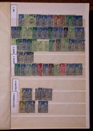 1849-1930, Très joli lot d'oblitérés de France, avec