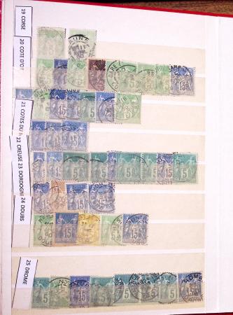 1849-1930, Très joli lot d'oblitérés de France, avec