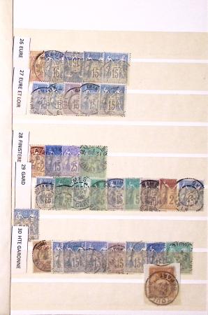 1849-1930, Très joli lot d'oblitérés de France, avec