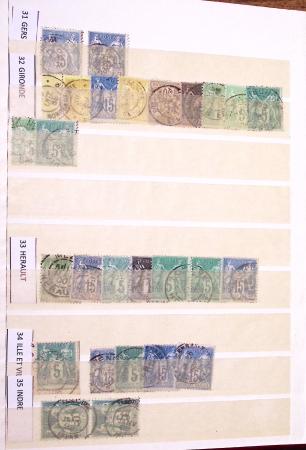 1849-1930, Très joli lot d'oblitérés de France, avec