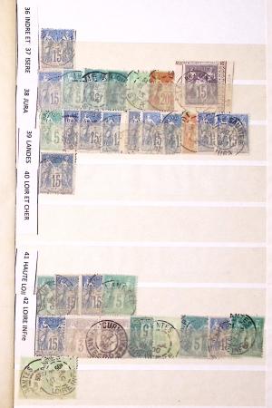1849-1930, Très joli lot d'oblitérés de France, avec