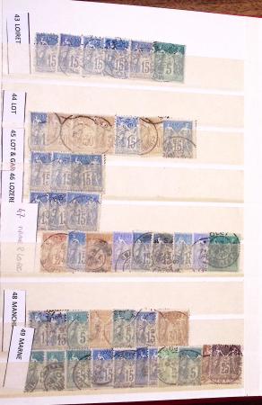 1849-1930, Très joli lot d'oblitérés de France, avec