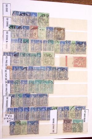 1849-1930, Très joli lot d'oblitérés de France, avec