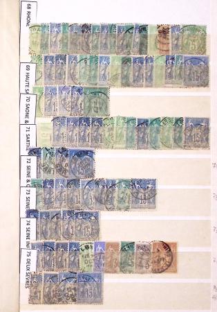 1849-1930, Très joli lot d'oblitérés de France, avec