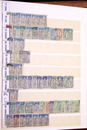 1849-1930, Très joli lot d'oblitérés de France, avec