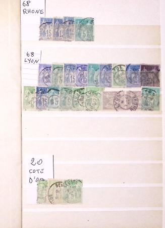 1849-1930, Très joli lot d'oblitérés de France, avec