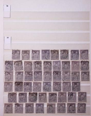 1849-1930, Très joli lot d'oblitérés de France, avec