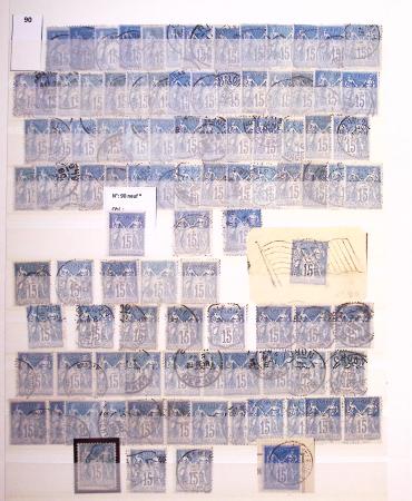 1849-1930, Très joli lot d'oblitérés de France, avec