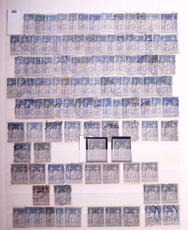 1849-1930, Très joli lot d'oblitérés de France, avec