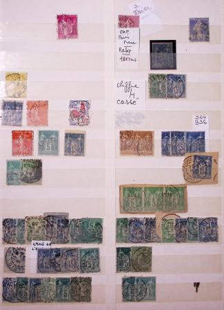 1849-1930, Très joli lot d'oblitérés de France, avec