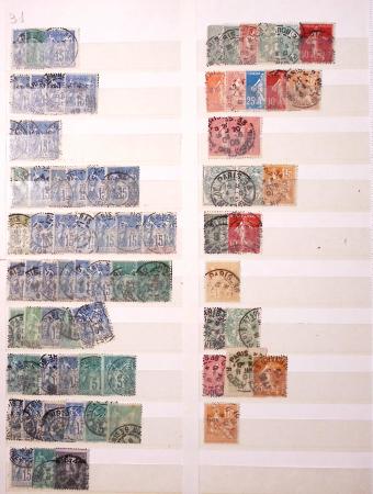 1849-1930, Très joli lot d'oblitérés de France, avec