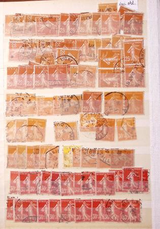 1849-1930, Très joli lot d'oblitérés de France, avec