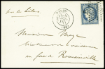 N°37 OBL étoile muette + CAD "Paris (60)" (24 janv