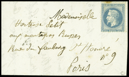 3 lettres : tentatives d'entrée dans Paris avec arrivées 14 fev - 18 fev - 18 fev (CAD bleu). TB