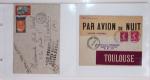 Lot varié de 64 premiers vols et lettres par avion de France et étranger dont carte postale de nouvel an Air France Chili France (dec 1933)