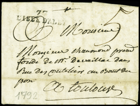 MP "77 L'Isle d'Alby" (1792), ind 21. TB