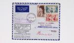 64 plis majorité par avion de divers pays, Italie bien représentée dont Italie n°77 OBL cachet violet