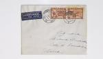 64 plis majorité par avion de divers pays, Italie bien représentée dont Italie n°77 OBL cachet violet