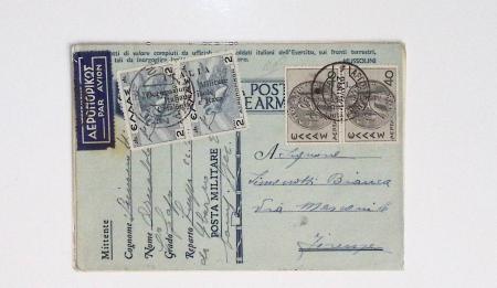 64 plis majorité par avion de divers pays, Italie bien représentée dont Italie n°77 OBL cachet violet