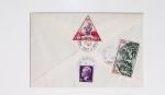 64 plis majorité par avion de divers pays, Italie bien représentée dont Italie n°77 OBL cachet violet