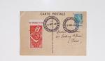 64 plis majorité par avion de divers pays, Italie bien représentée dont Italie n°77 OBL cachet violet