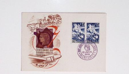 64 plis majorité par avion de divers pays, Italie bien représentée dont Italie n°77 OBL cachet violet