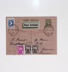 64 plis majorité par avion de divers pays, Italie bien représentée dont Italie n°77 OBL cachet violet