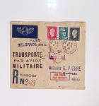 64 plis majorité par avion de divers pays, Italie bien représentée dont Italie n°77 OBL cachet violet